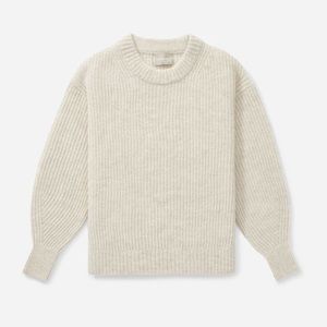 NWT Everlane The Oversized Alpaca Crew (Almond, XS)